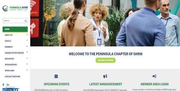 SHRM Peninsula Website
