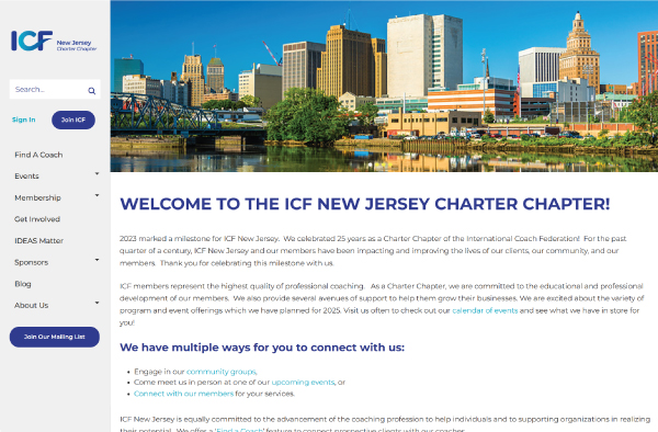 ICF New Jersey Chapter